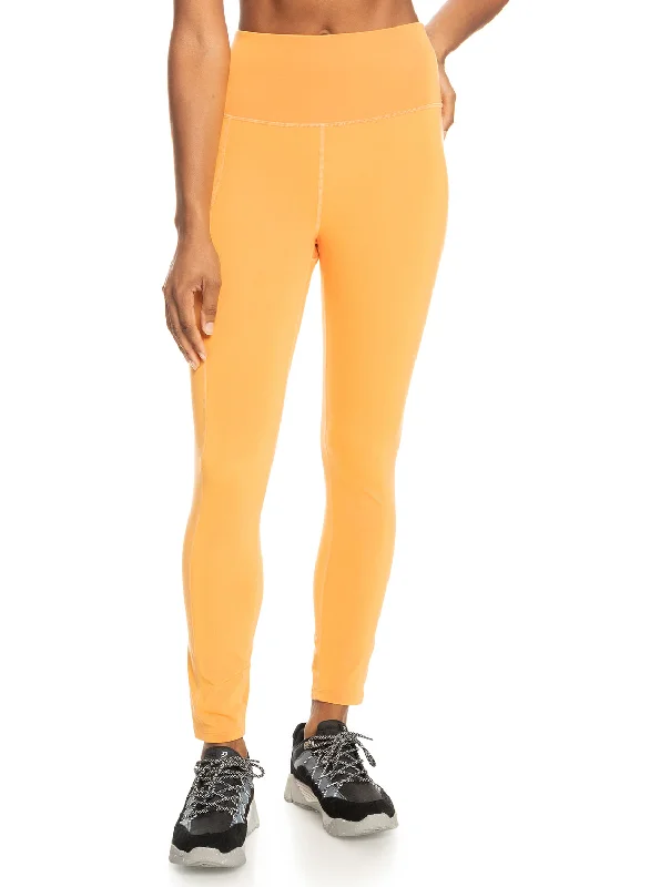 Heart Into It Technical Leggings - Mock Orange