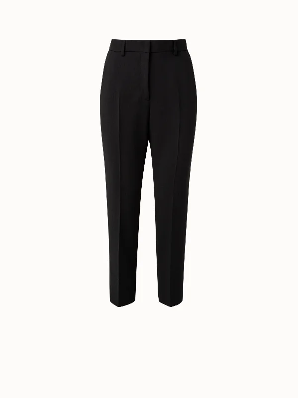 Flavin Wool Double Face Cropped Pant