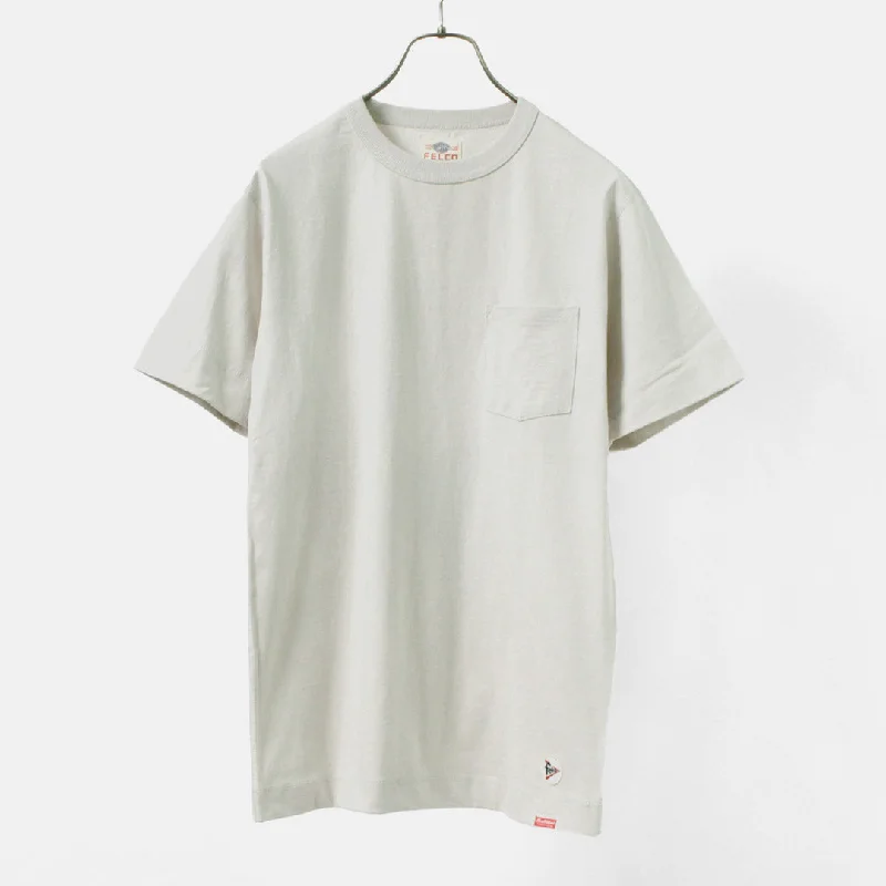 [50%OFF] FELCO × HEALTH KNIT / Crew Neck Pocket Tee