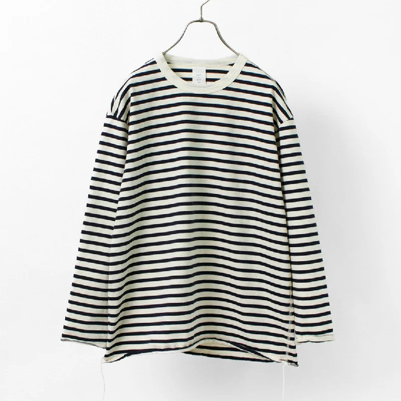 HAVE A GOOD DAY / Striped Loose Long Sleeve T-Shirt