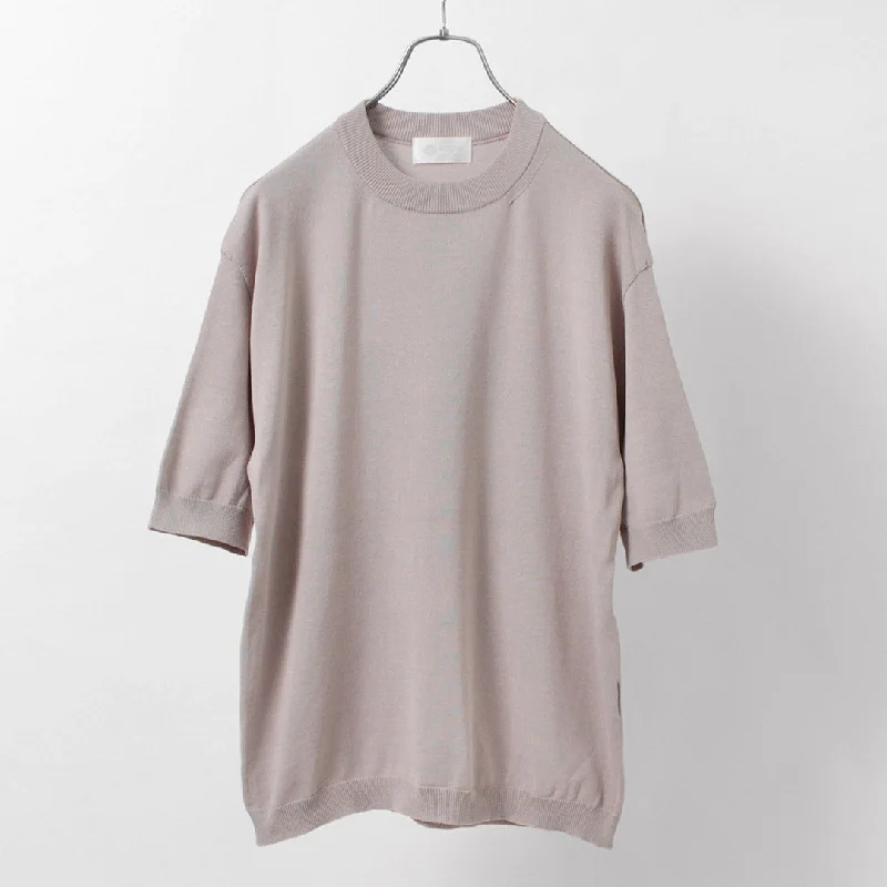 [30%OFF] SOGLIA / Cotton Fitted Seamless Knit Tee