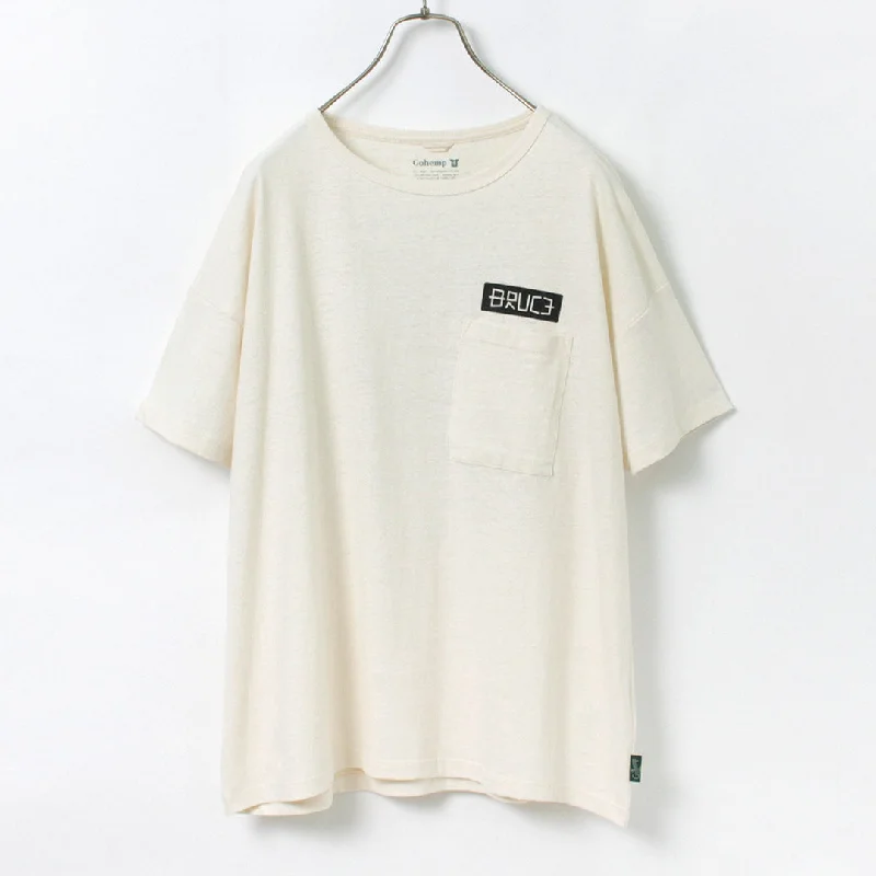 GOHEMP / NC Mono Tone Wide Poket Tee