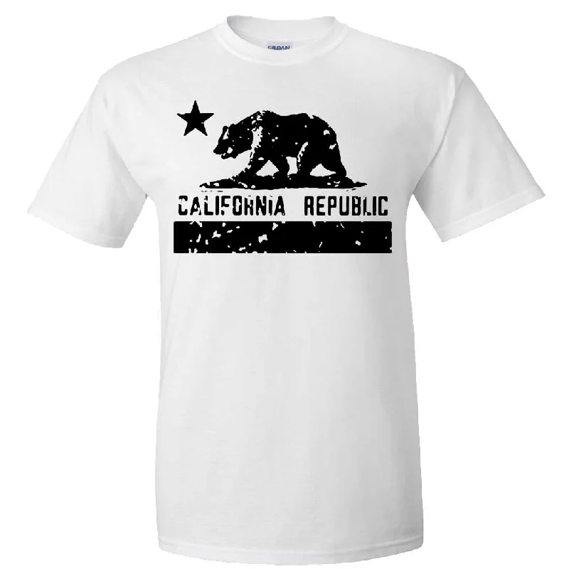 California Flag Black Print Silhouette Asst Colors T-shirt/tee