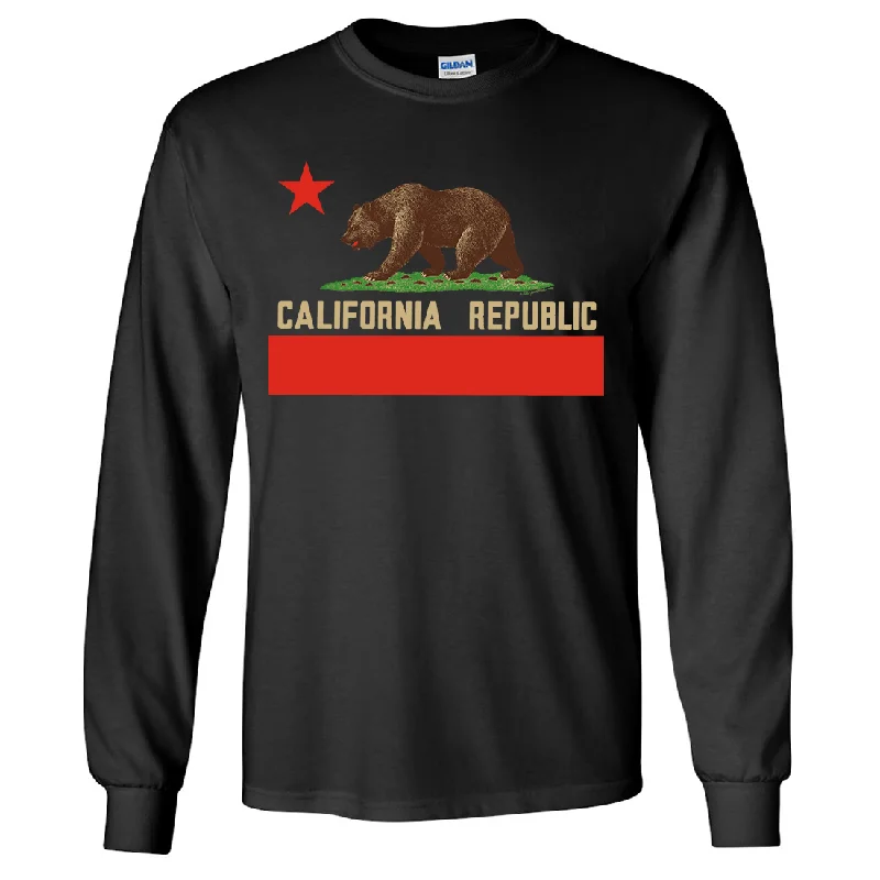 Don Pimentel California Republic Bear Flag Long Sleeve Shirt