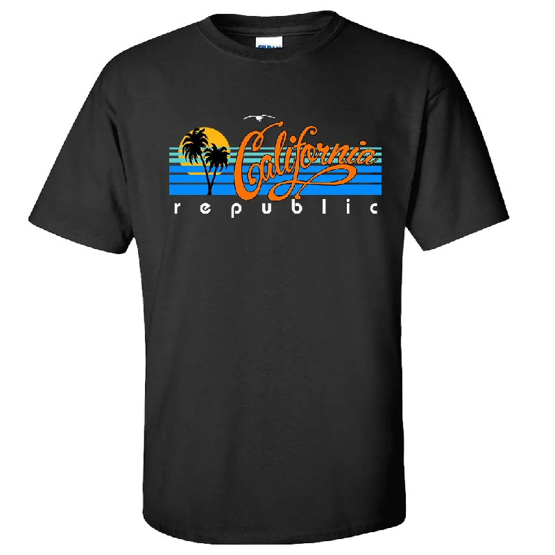 California Republic Palm Trees Asst Colors T-shirt/tee