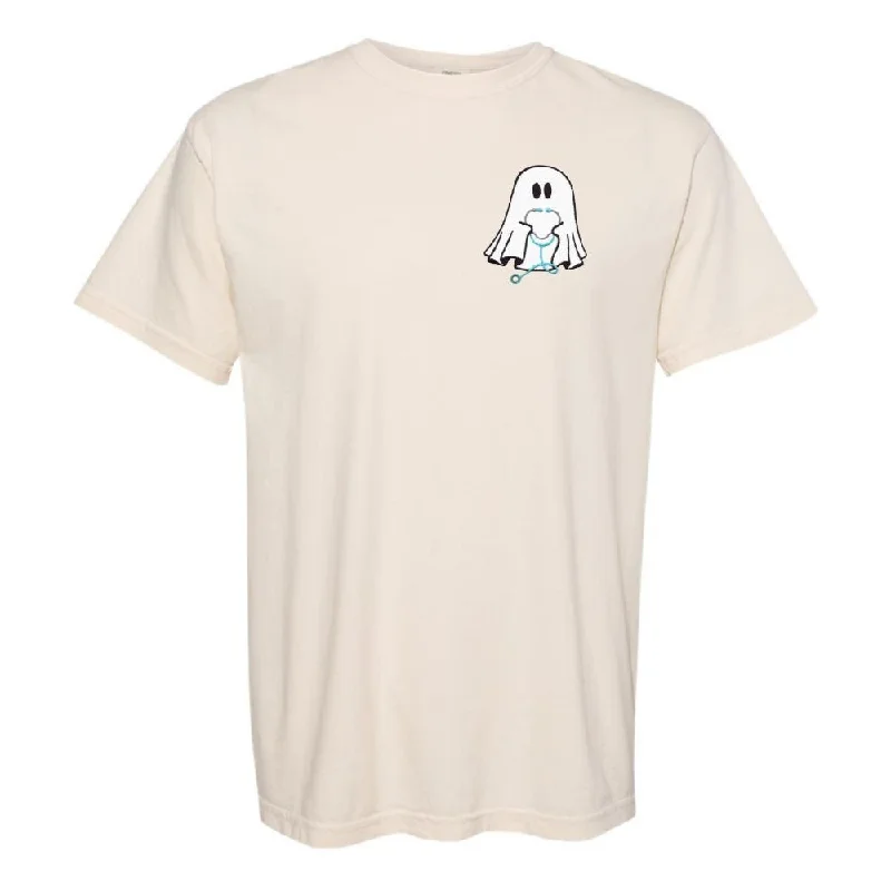 'Nurse Ghost' Embroidered T-Shirt