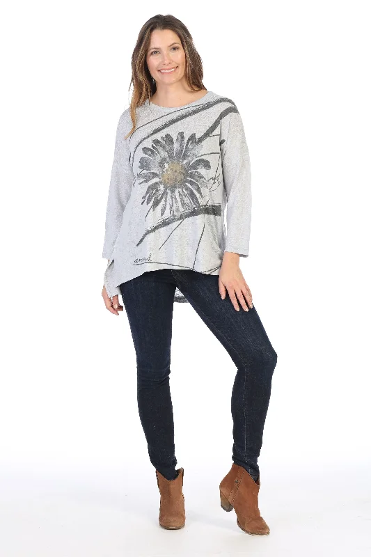 Chit Chat High Low Sweater Knit Dolman Top