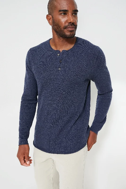 Indigo Midweight Sweater Henley