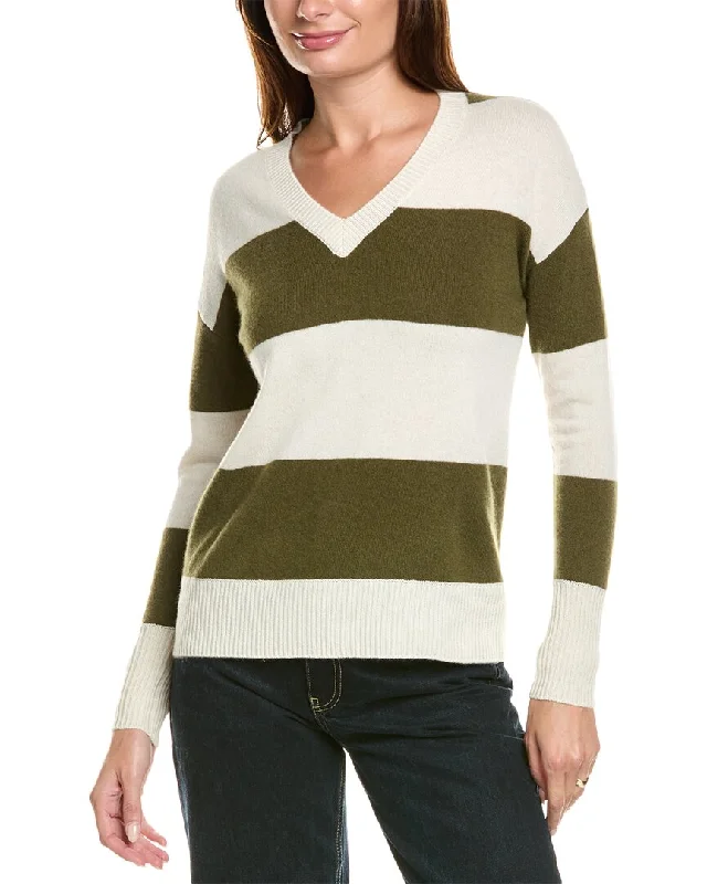 Kier+J Striped Cashmere Sweater