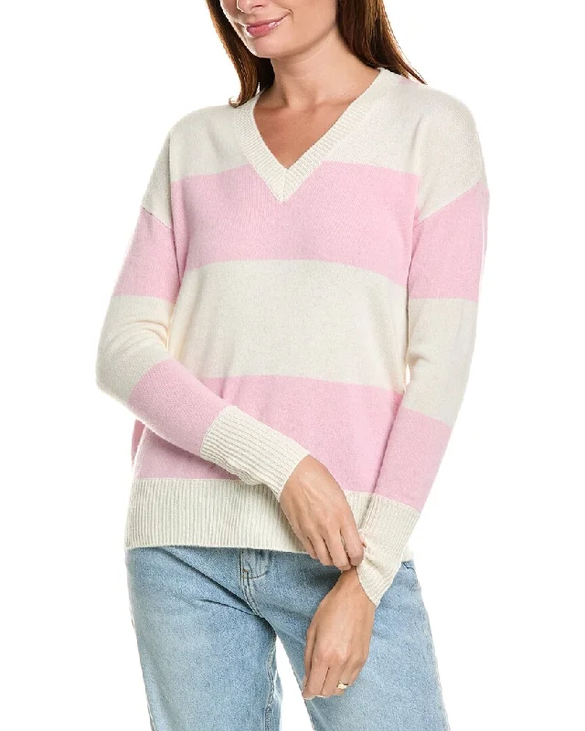 Kier+J Striped Cashmere Sweater