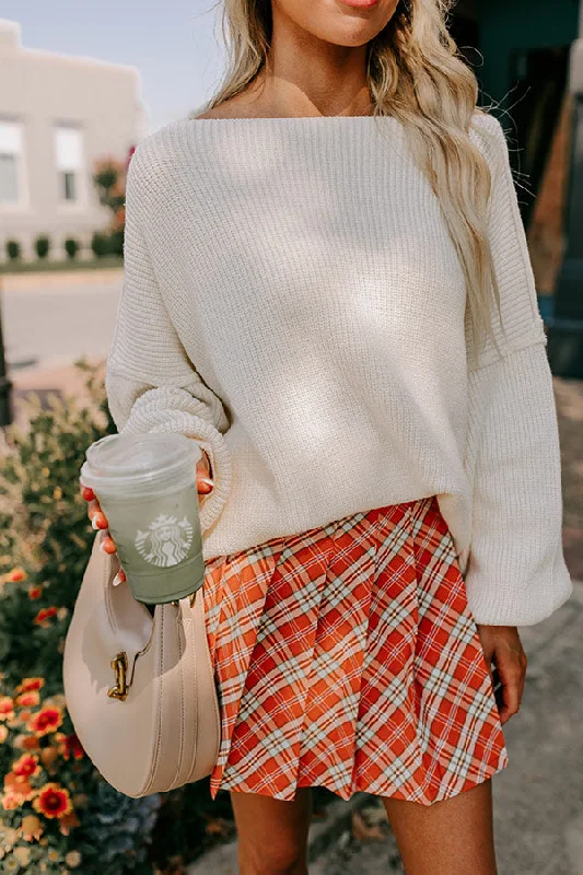 Stay Flirty Plaid Skort