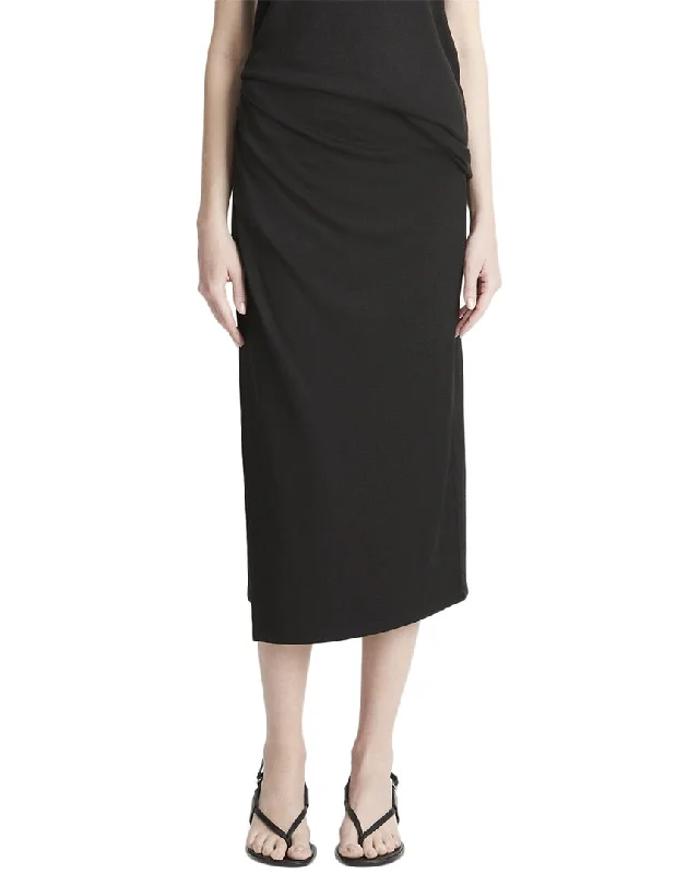 Vince Side Drape Skirt