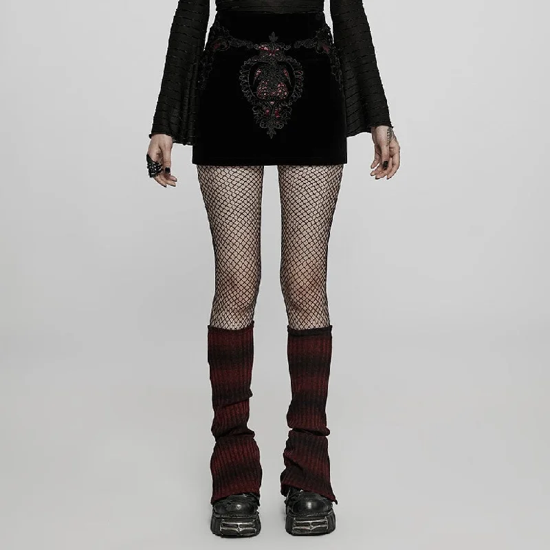 Women's Gothic Applique Short Skirt