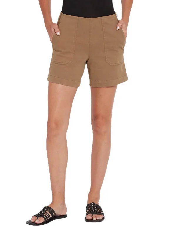 Monroe Denim Short In Olive Leaf