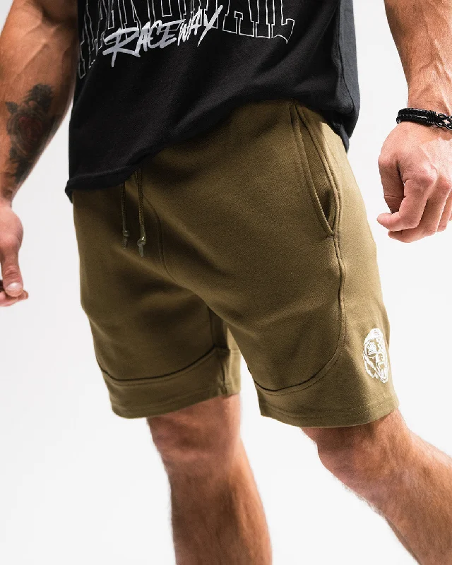 RACE BEAR SWEATSHORTS - OLIVE