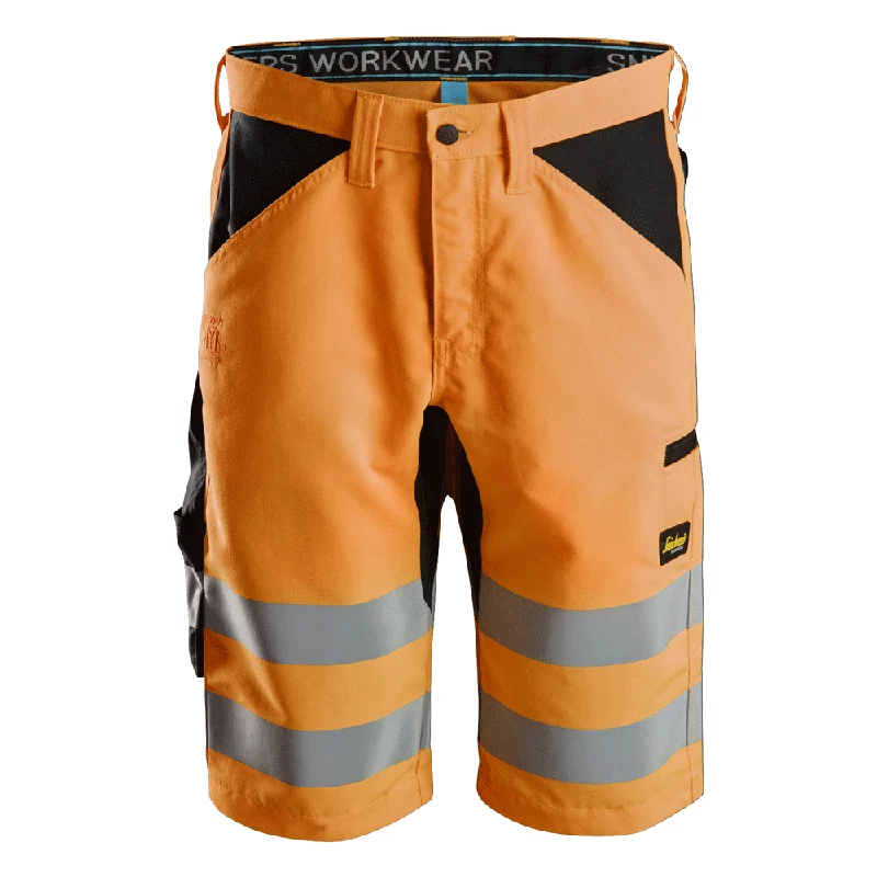 Snickers 6132 LiteWork Hi-Vis Shorts+ Class 1 Various Colours