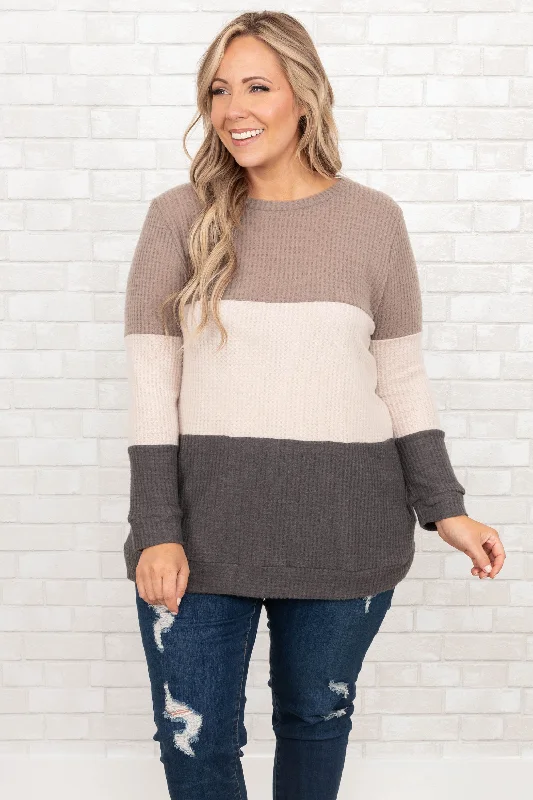 Vigilante Top, Taupe