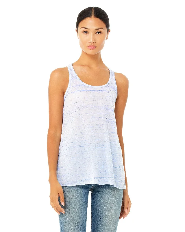 Bella+Canvas Ladies Flowy Racerback Tank | Blue Marble