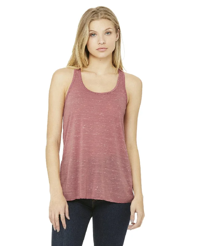 Bella+Canvas Ladies Flowy Racerback Tank | Mauve Marble