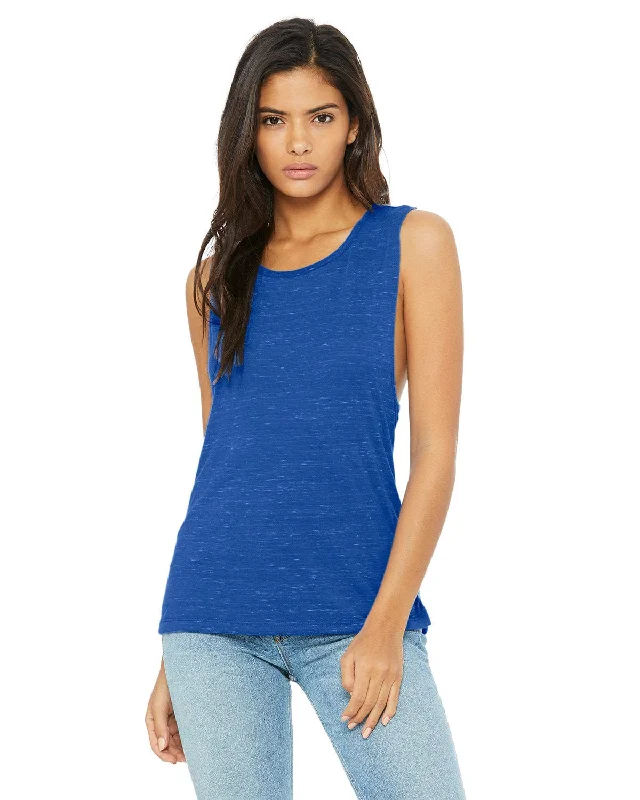 Bella+Canvas Ladies Flowy Scoop Muscle Tank | True Royl Marble