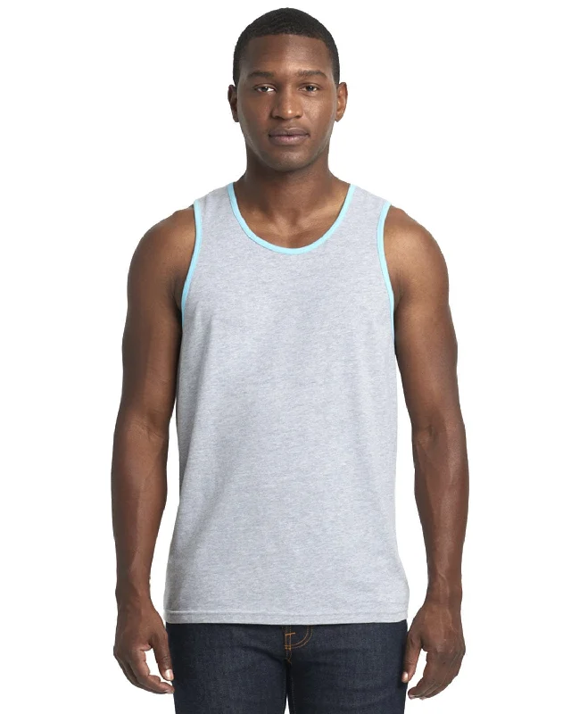 Next Level Mens Cotton Tank | Hthr Gray/ Cancn