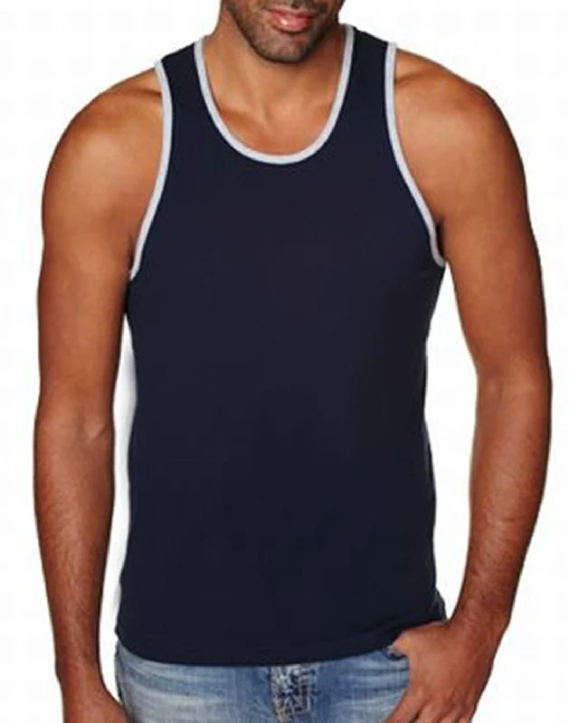 Next Level Mens Cotton Tank | Mid Ny/ Hthr Gry