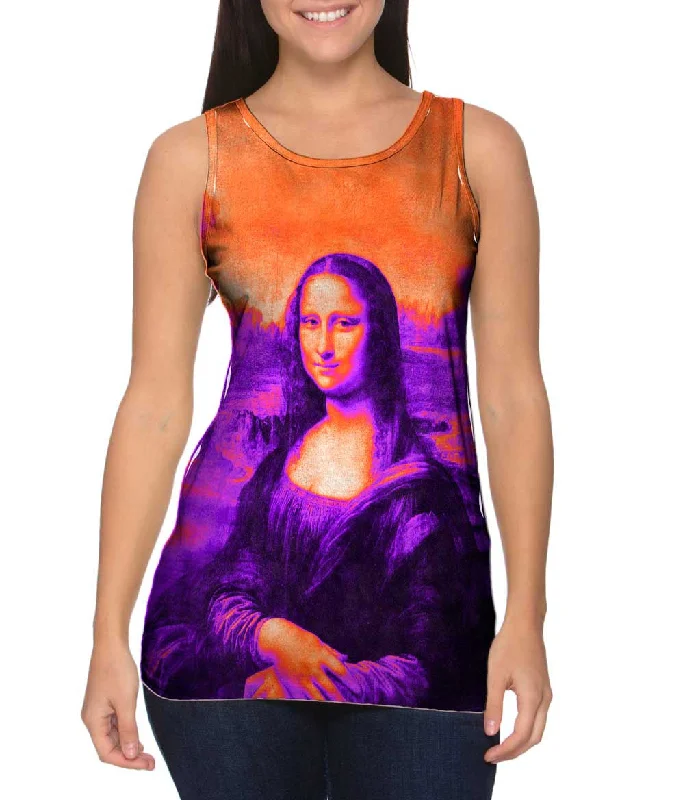 Pop Art - "Da Vinci Mona Lisa Black Orange" (1517)