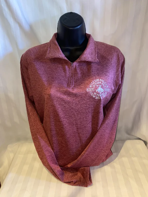 1/4 Zip Hawthorn Rose Long sleeve