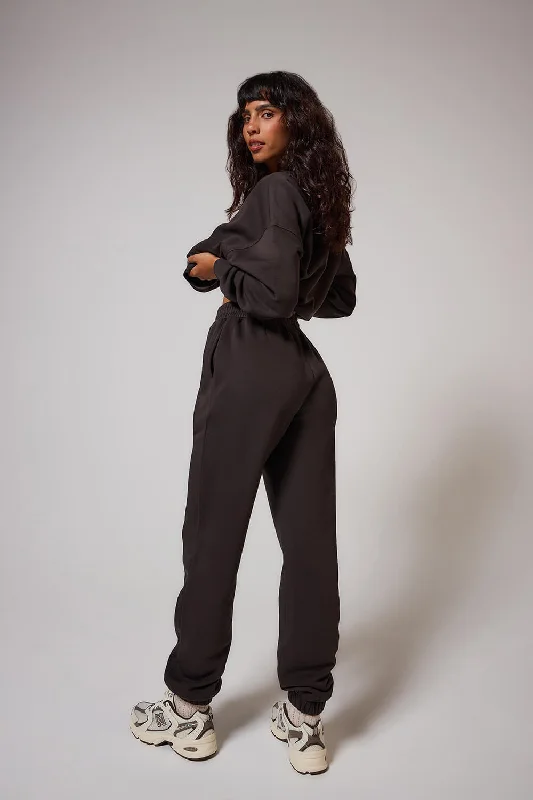 ALL SZN Organic Cuffed Jogger - Black Coffee