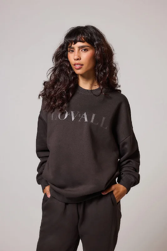 ALL SZN Organic Oversized Sweatshirt Style 4 - Black Coffee