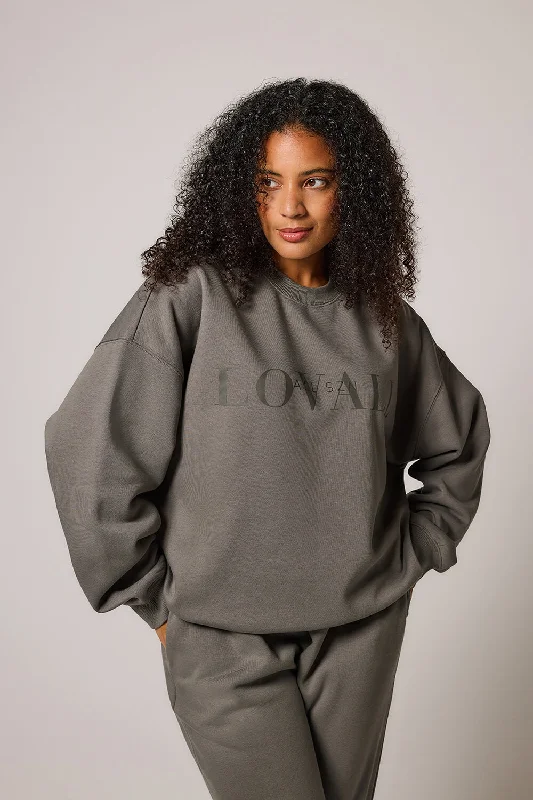 ALL SZN Organic Oversized Sweatshirt Style 4 - Slate Green