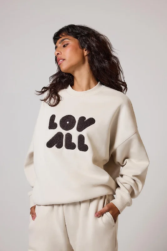 Curve ALL SZN Organic Oversized Sweatshirt Style 1 - Ecru