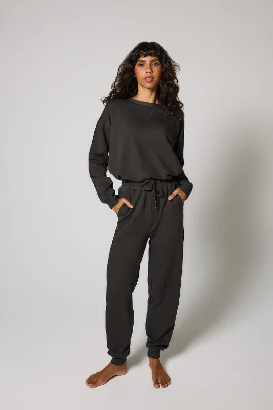 Curve Luxe Lounge Jogger - Black Coffee