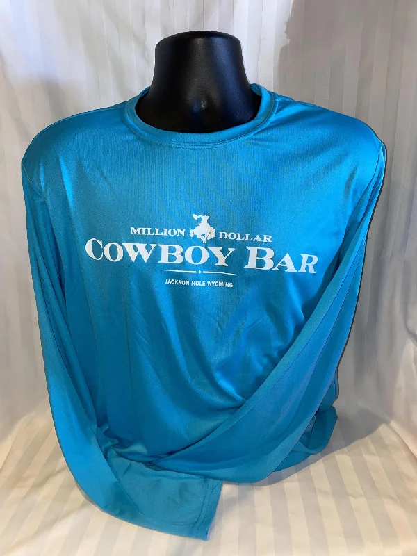 Long sleeve Athletic Wear Electric Blue