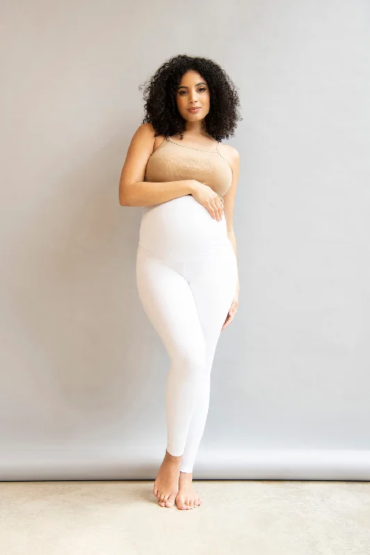 Maternity Lightweight Everyday Leggings - White