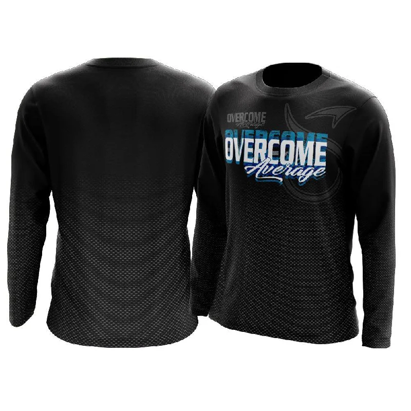 Overcome Average Long Sleeve Shirt (Carbon Fiber)