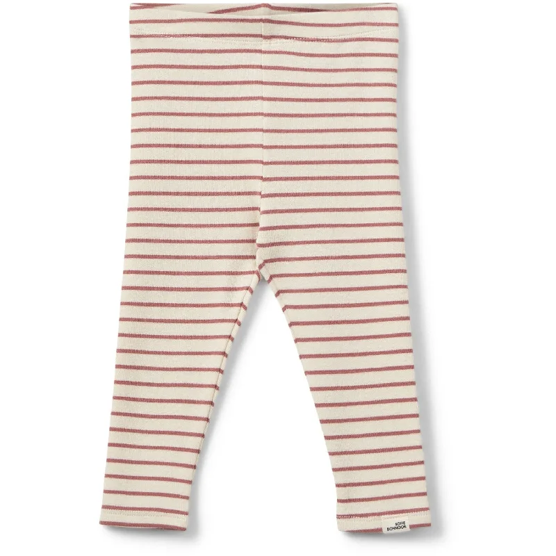 Sofie Schnoor Off White Striped Leggings